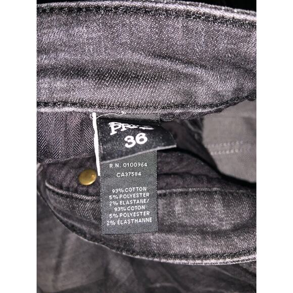 PRPS Perigee Distressed Skinny Fit Jeans E97P55U Black Size 36x34 - Picture 7 of 9